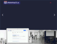 Tablet Screenshot of emarketing101.ca